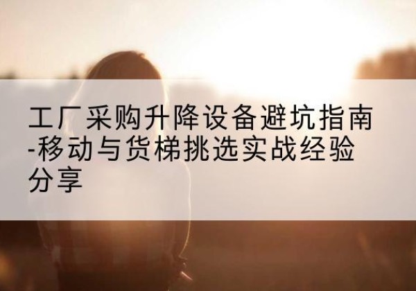 莲都移动式升降机怎么选-工厂采购升降设备避坑指南-移动与货梯挑选实战经验分享